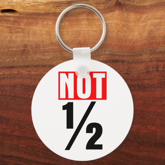 Porte-clés Pas la moitié (Recto)