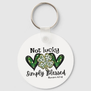 Porte-clés Pas Lucky, Simplement Béni Lucky Charm St Patrick