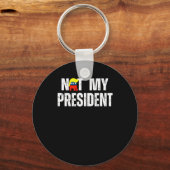 Porte-clés Pas mon président Trump 2025 (Recto)