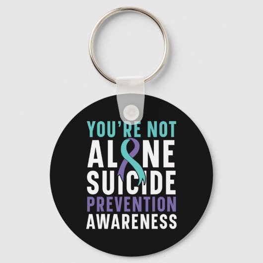 Porte-clés Pas seule Dépression Prévention Suicide Sensibilis (Recto)