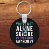 Porte-clés Pas seule Dépression Prévention Suicide Sensibilis (Recto)