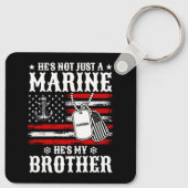 Porte-clés Pas seulement un marin, c'est mon frère patriote d (Dos)