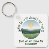 Porte-clés Pas Tous Ceux Qui Se Promènent... Avec Votre Punch (Recto)