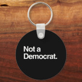PORTE-CLÉS PAS UN DÉMOCRATE (Recto)