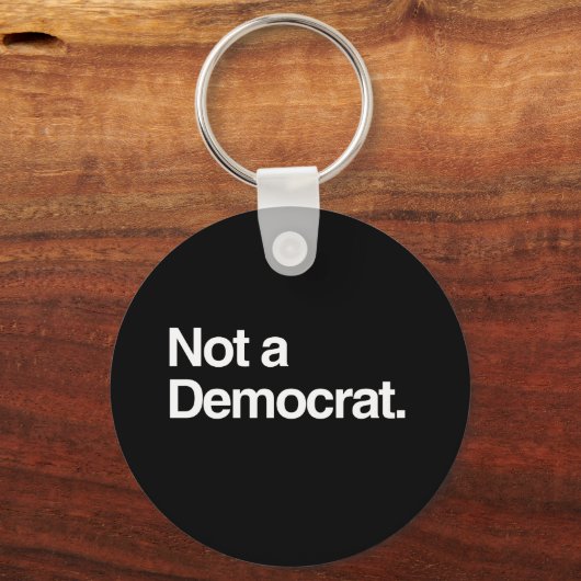 PORTE-CLÉS PAS UN DÉMOCRATE (Recto)