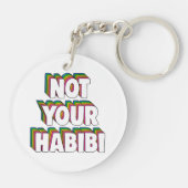 Porte-clés Pas Votre Habibi (Dos)