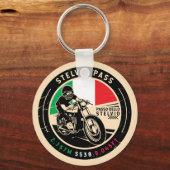 Porte-clés Pass Stelvio | Passo Dello Stelvio | Motorcycle (Recto)