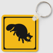 Porte-clés Passage à Tanuki ! SYMBOLE ROUTIER Japonais (Dos)