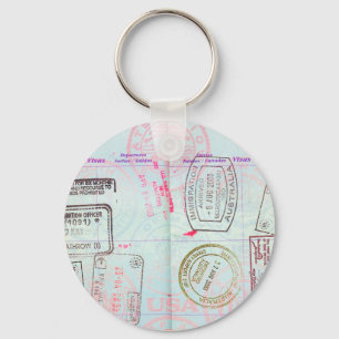 PORTE-CLÉS PASSAGE DE DÉPLACEMENT D'AMANT DE VOYAGE,