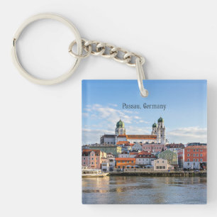 Porte-clés Passau, Allemagne, photo du paysage urbain