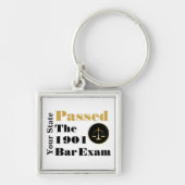 Porte-clés Passed the Bar Exam (Customize State & Year) (Devant)