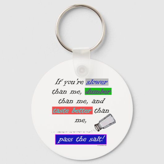 Porte-clés Passer le sel (Recto)