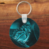 Porte-clés Passion de minuit, Baisers à papillon bleu (Recto)