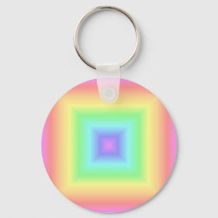Porte-clés pastel arc-en-ciel