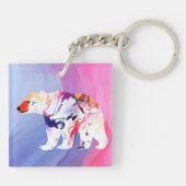 Porte-clés Pastel Arctic Explorer en aquarelle (Dos)