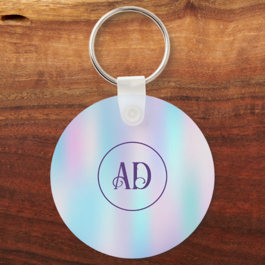 Porte-clés Pastel Colours Abstrait Arrière - plan d'iridescen (Recto)