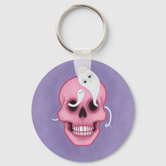 Porte-clés Pastel goth skull (Recto)