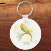 Porte-clés Pastel Green Parakeet (Recto)