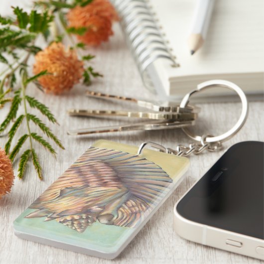 Porte-clés Pastel Large Conch Shell (Devant droit)