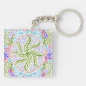 Porte-clés Pastel Nature Mandala Art (Dos)