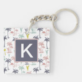 Porte-clés Pastel Palm Tree by the Beach Motif (Dos)