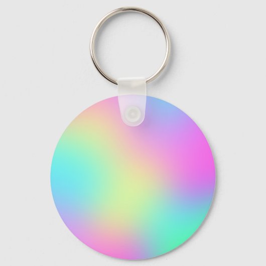 Porte-clés Pastel Rainbow Colors Abstrait Blur Gradient Ombre (Recto)