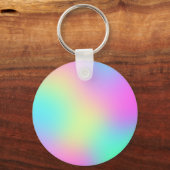 Porte-clés Pastel Rainbow Colors Abstrait Blur Gradient Ombre (Recto)