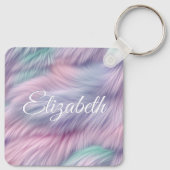 Porte-clés Pastel Rainbow Fur (Dos)