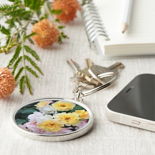 Porte-clés Pastel Roses (Côté)