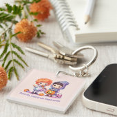 Porte-clés Pastel Trick ou Traitements (Devant Droit)