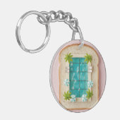 Porte-clés Pastel Vaporwave Pool Toast (Devant gauche)