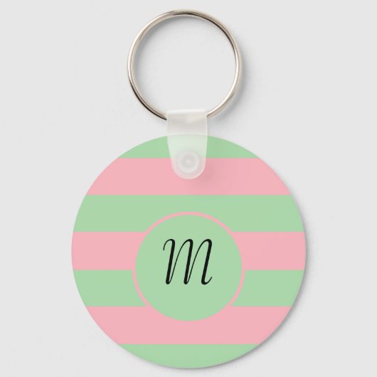 Porte-clés Pastel vert et rose (Recto)