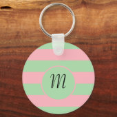 Porte-clés Pastel vert et rose (Recto)