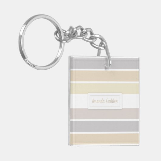 Porte-clés Pastel Winter Couleur Palette Script (Devant gauche)