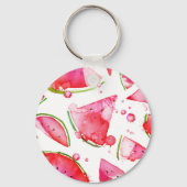 Porte-clés Pastèque à l'aquarelle 1 (Verso)
