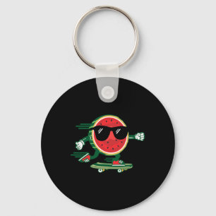 Porte-clés Pastèque Cool Skateboard 90's Vintage Été