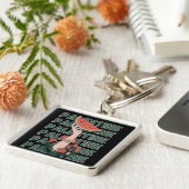 Porte-clés pastèque, fleurs et palestine Texte Répéter (Côté)