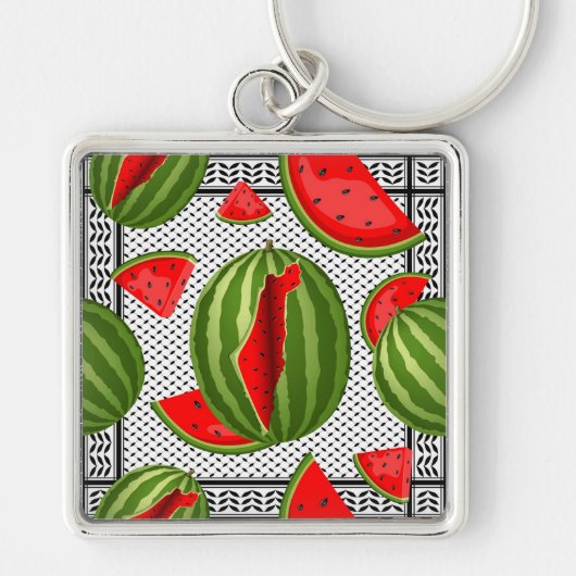 Porte-clés Pastèque Palestine - Slice (Devant)