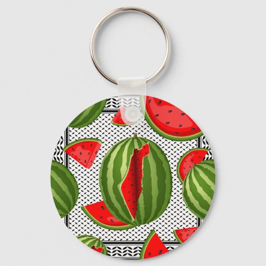 Porte-clés Pastèque Palestine - Slice (Recto)