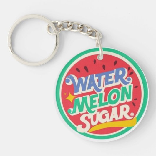 Porte-clés pastèque sucre scintillant eau melon (Devant)