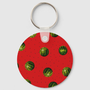 Porte-clés pastèques et semences produits rouges