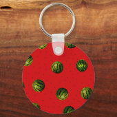 Porte-clés pastèques et semences produits rouges (Recto)