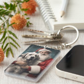 Porte-clés Pasteur anatolien avec Noël du Père Noël (Devant droit)