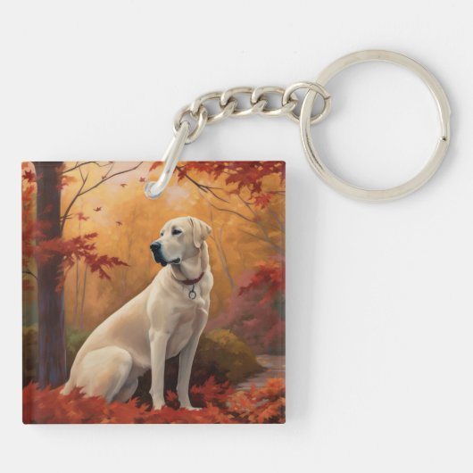 Porte-clés Pasteur anatolien en automne Feuilles automne Insp (Dos)