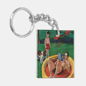 Porte-clés Patauger la piscine (Devant gauche)