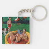 Porte-clés Patauger la piscine (Dos)