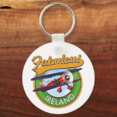 Porte-clés patch de voyage en Irlande fabuleux. (Recto)
