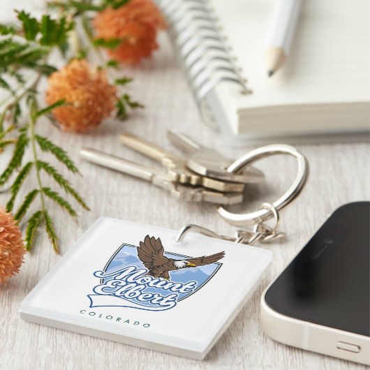 Porte-clés Patch de voyage Mount Elbert (Devant Droit)