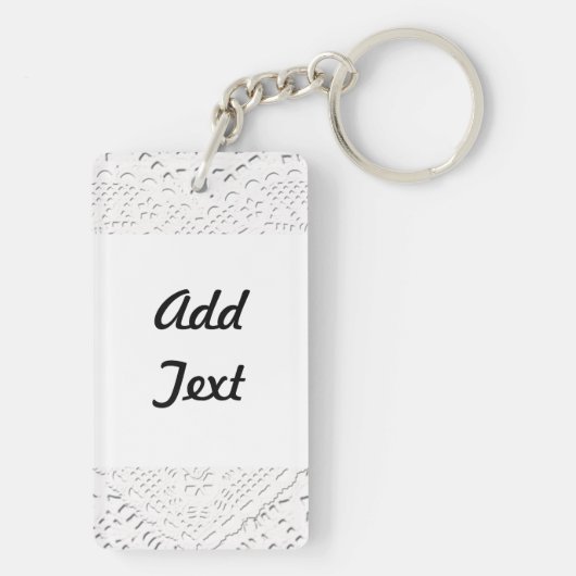 Porte-clés Patchwork 'Grand-mère' Sur Dentelle (Dos)