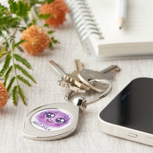 Porte-clés Pâte pourpre (Côté )